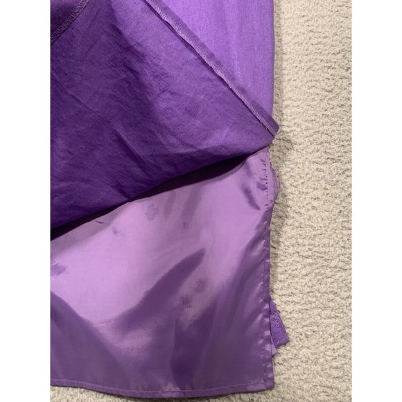 Sag Harbor Purple Linen Blend 2 Piece Sheath Dress w/ Jacket‎ Floral Size 10 - Picture 12 of 16